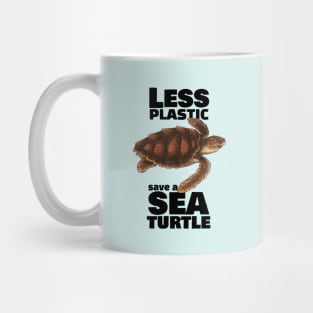 Less Plastic Save a Sea Turtle Mug